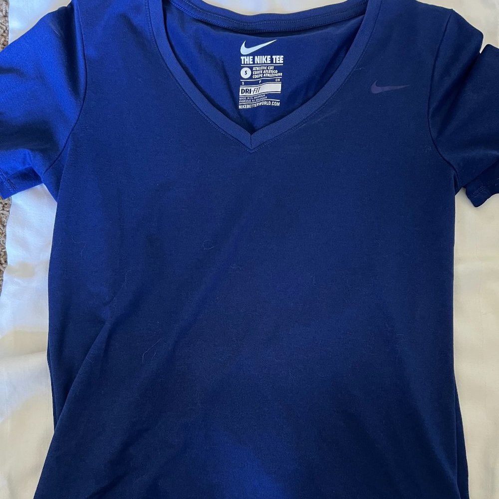 Womens Blue Small Nike Tshirt